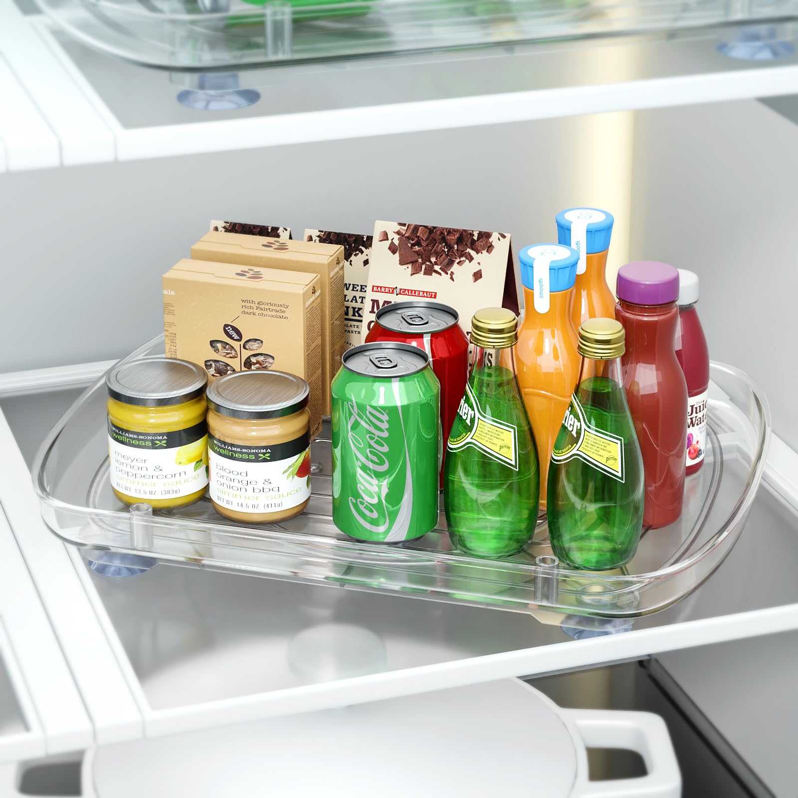 華澟 s'shopp Amazon.com - HIYOHIYO Clear Lazy Susan for Refrigerator